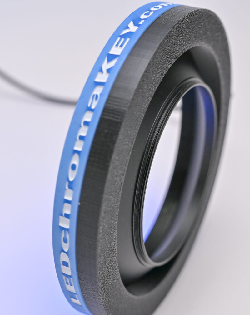Chroma Key Light Ring - Blue Ring Side View